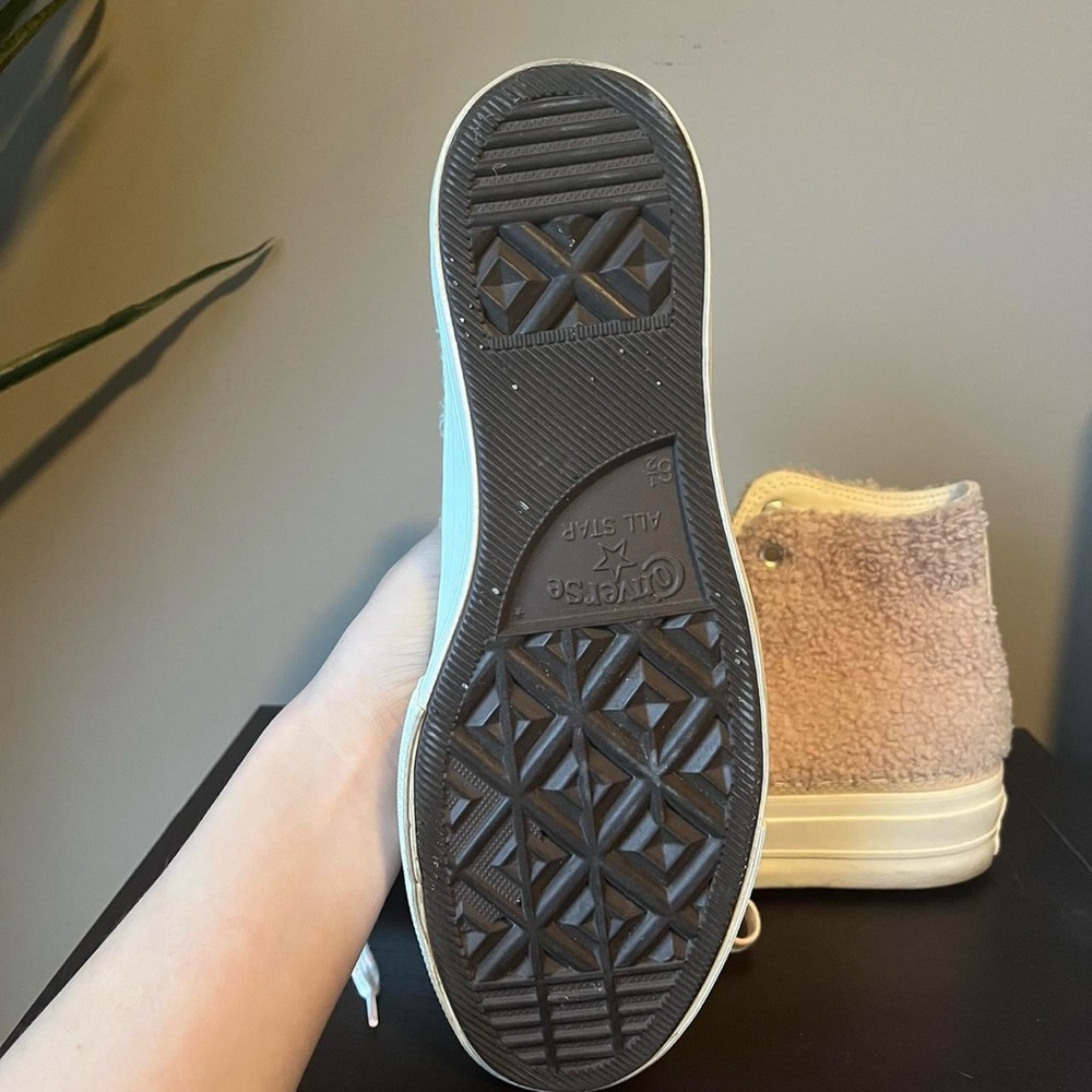 Converse Chuck “Cozy” Women's Neutral High-Top Sneakers - Picture 3 of 3